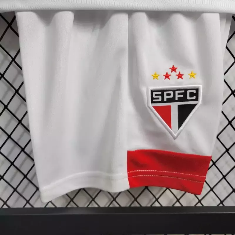 Kit Infantil Tailandesa 1.1 - Camisa São Paulo I 24/25 s/n° Torcedor New Balance Masculina