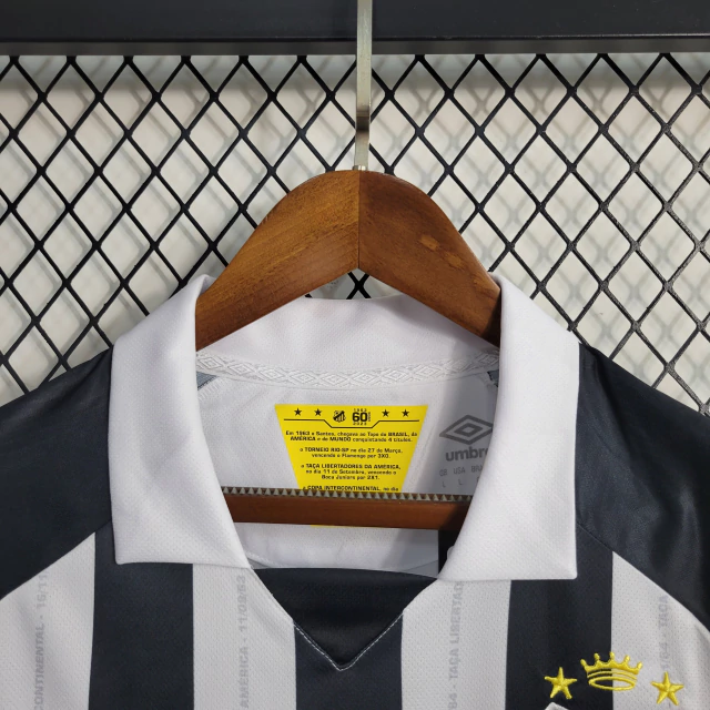 Tailandesa - Camisa Santos II  Classic Umbro Listrada 2023 - Masculina