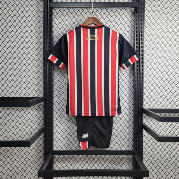 Kit Infantil Tailandesa 1.1 - Camisa São Paulo II 24/25 s/n° Torcedor New Balance