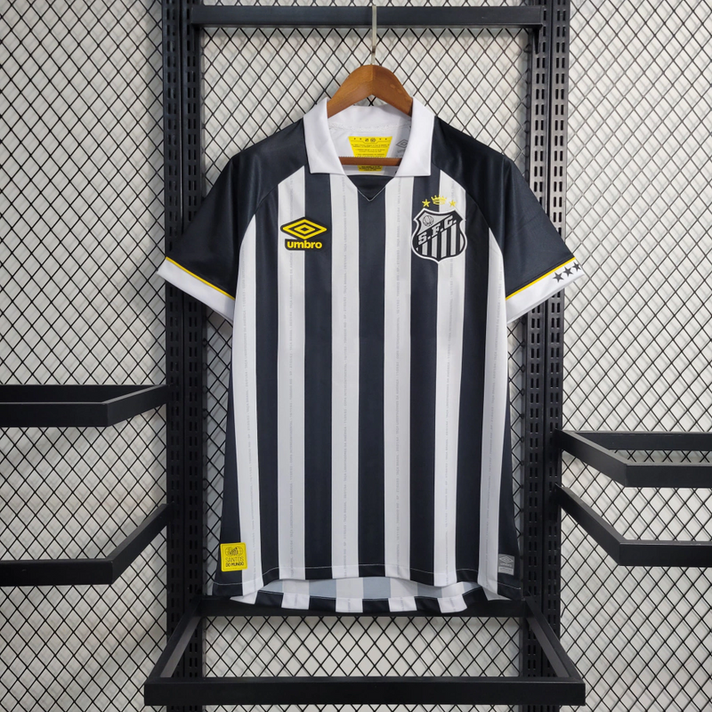 Tailandesa - Camisa Santos II  Classic Umbro Listrada 2023 - Masculina