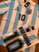 Retrô Tailandesa - Camisa Seleção Argentina 1986  Nº 10 - Titular Masculina