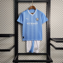 Kit Infantil Tailandesa 1.1 - Camisa Manchester City Home 23/24 s/n° Torcedor Puma Masculina