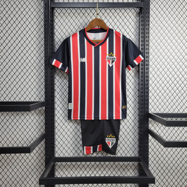 Kit Infantil Tailandesa 1.1 - Camisa São Paulo II 24/25 s/n° Torcedor New Balance