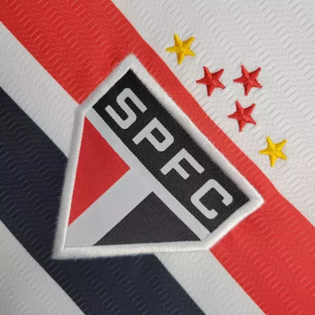 Kit Infantil Tailandesa 1.1 - Camisa São Paulo I 24/25 s/n° Torcedor New Balance Masculina