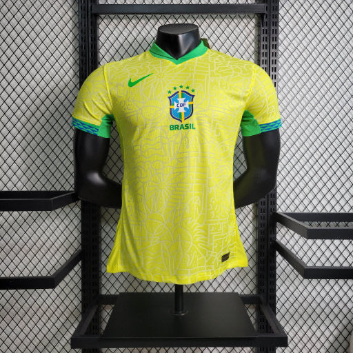Versão Jogador - Camisa Seleção Brasileira I Home 2023 / 2024 s/nº - Nike Masculina