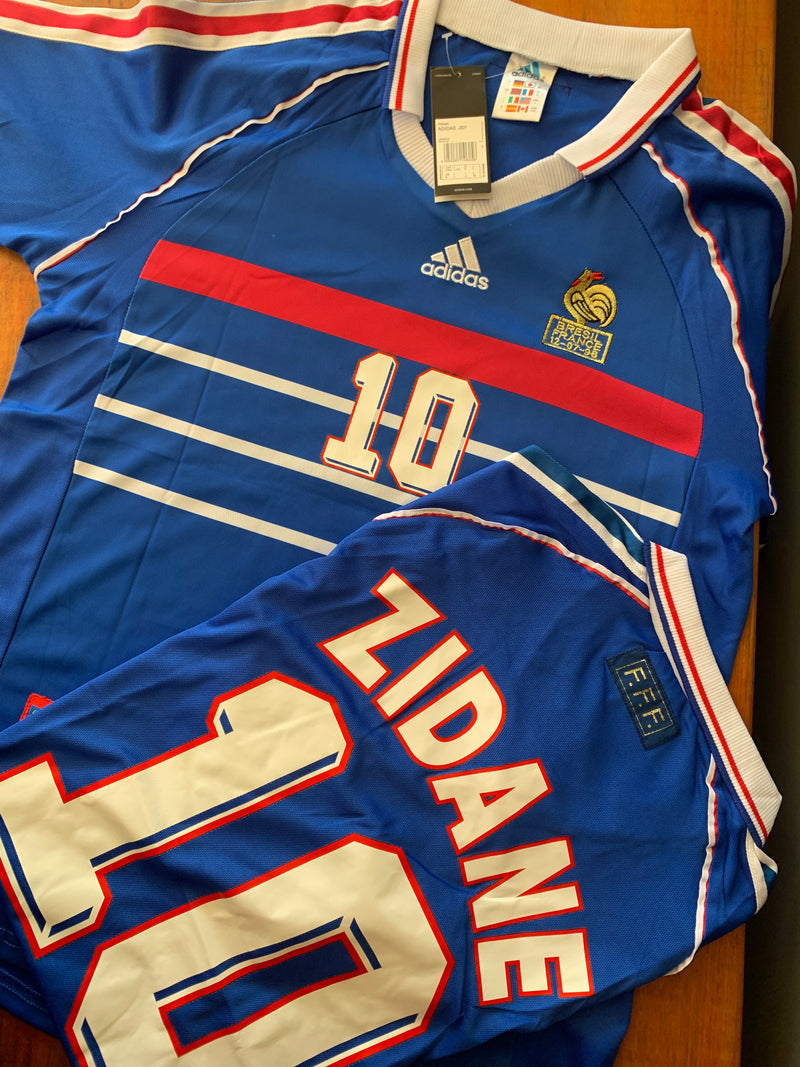 Retrô Tailandesa - Camisa Seleção França I 2006 Nº 10 - Torcedor Adidas Masculina