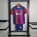 Kit Infantil Tailandesa 1.1 - Camisa Barcelona I 2023/24 s/nº Nike Torcedor Pro Masculina