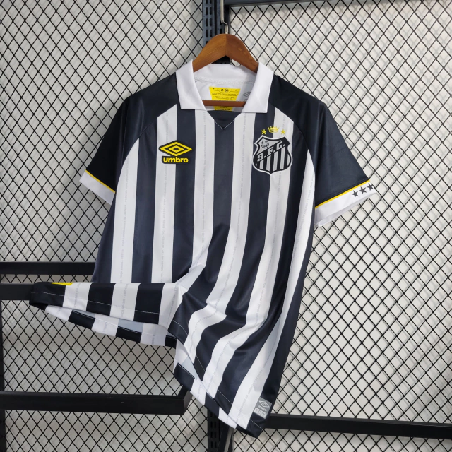 Tailandesa - Camisa Santos II  Classic Umbro Listrada 2023 - Masculina