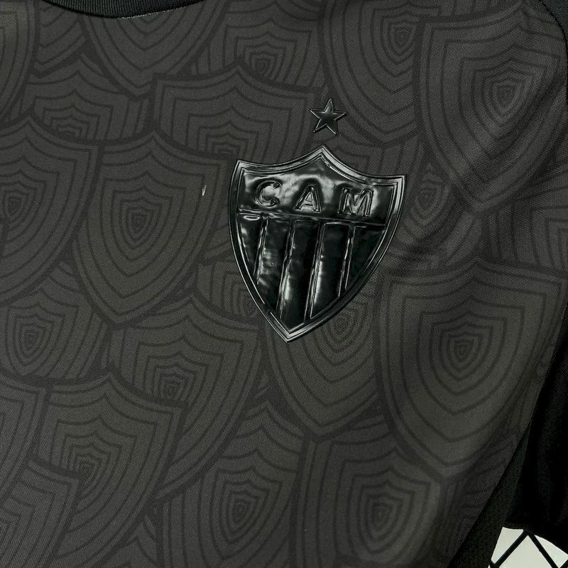 Versão Torcedor - Tailandesa - Camisa Atlético Mineiro All Black s/nº 25/26 Adidas Masculina