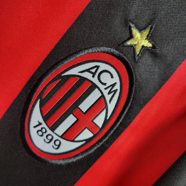 Retrô Tailandesa - Camisa Milan I 06/07 Nº 22 - Adidas Masculina