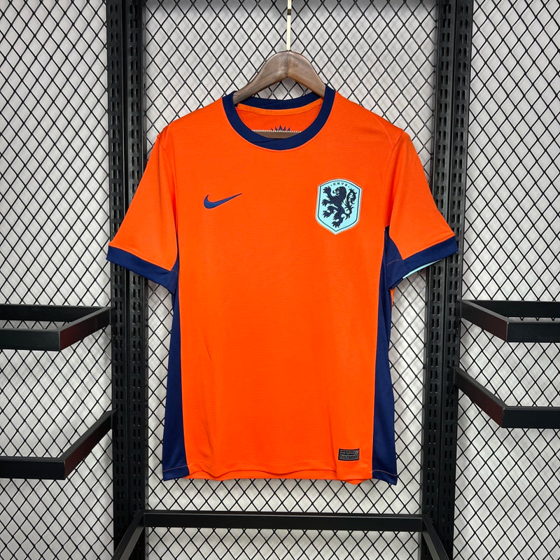 Versão Torcedor - Tailandesa - Camisa Holanda Home 24/25 s/nº Nike Masculina