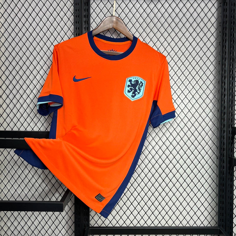 Versão Torcedor - Tailandesa - Camisa Holanda Home 24/25 s/nº Nike Masculina