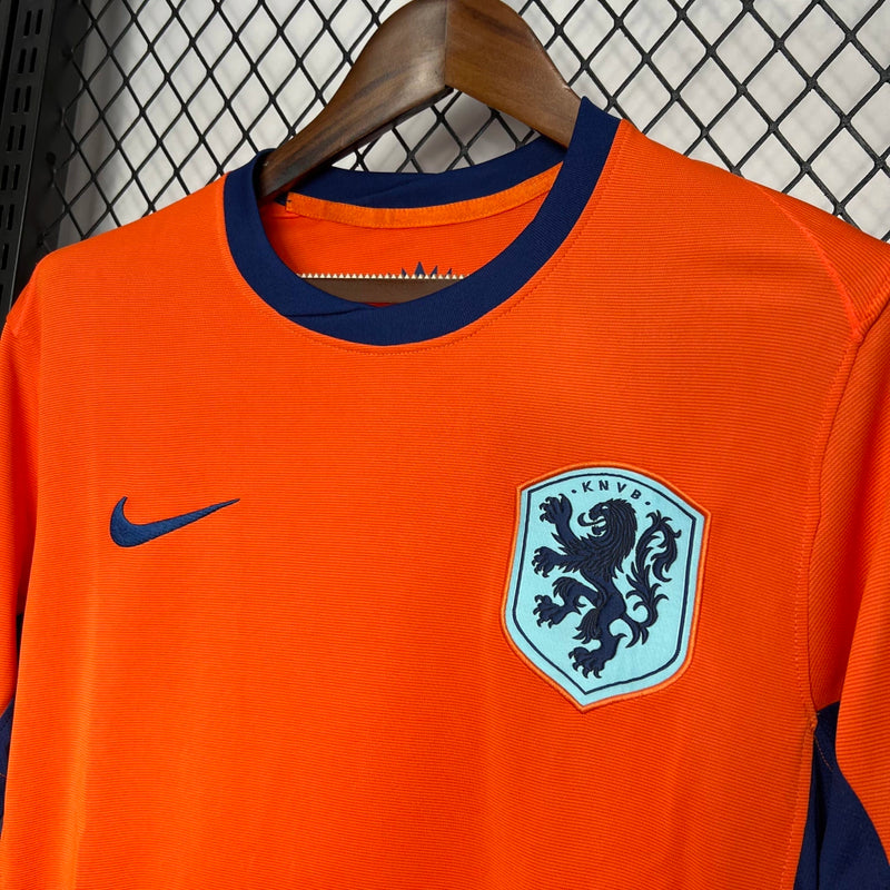 Versão Torcedor - Tailandesa - Camisa Holanda Home 24/25 s/nº Nike Masculina