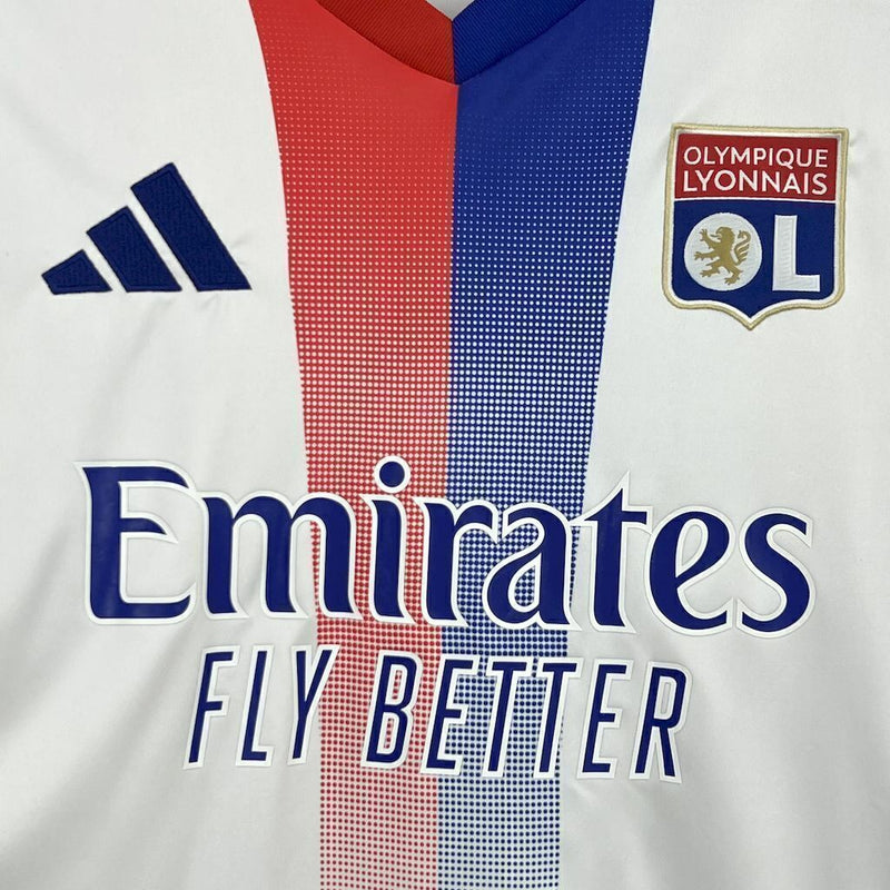 Versão Torcedor - Tailandesa - Camisa Lyon Home 24/25 s/nº Adidas Masculina