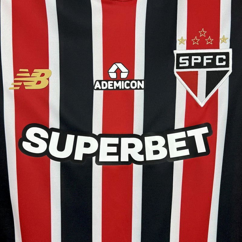 Versão Torcedor - Tailandesa - Camisa São Paulo II 2025 s/n° New Balance Masculina