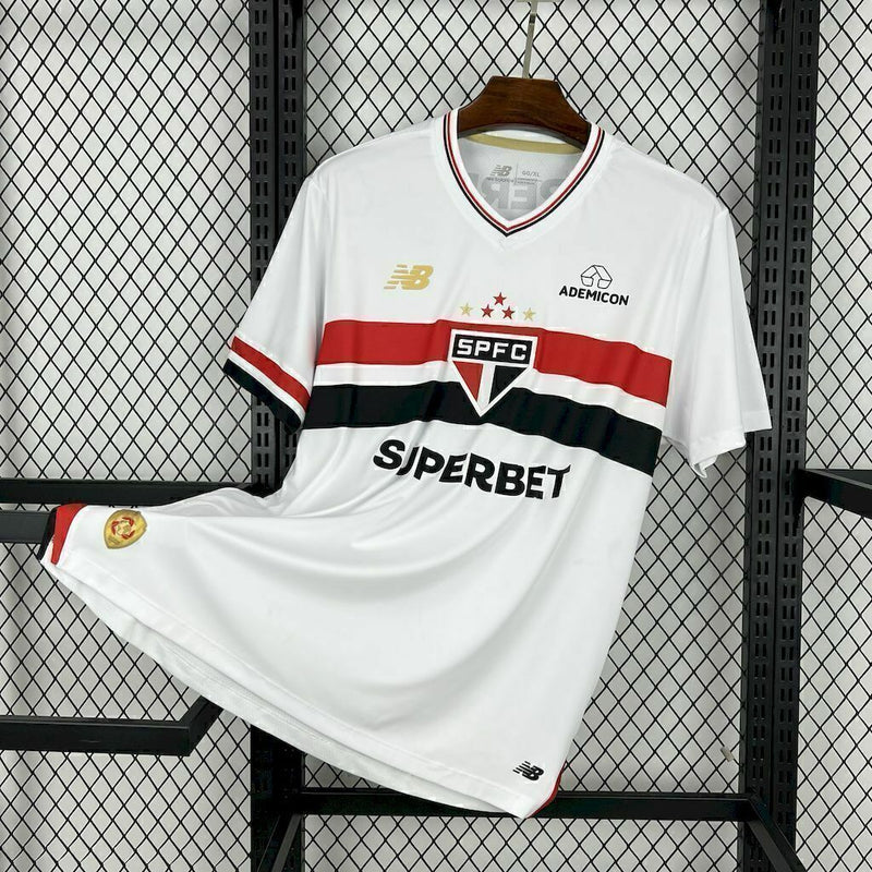 Versão Torcedor - Tailandesa Camisa São Paulo I Way 25/26 s/nº New Balance Masculina