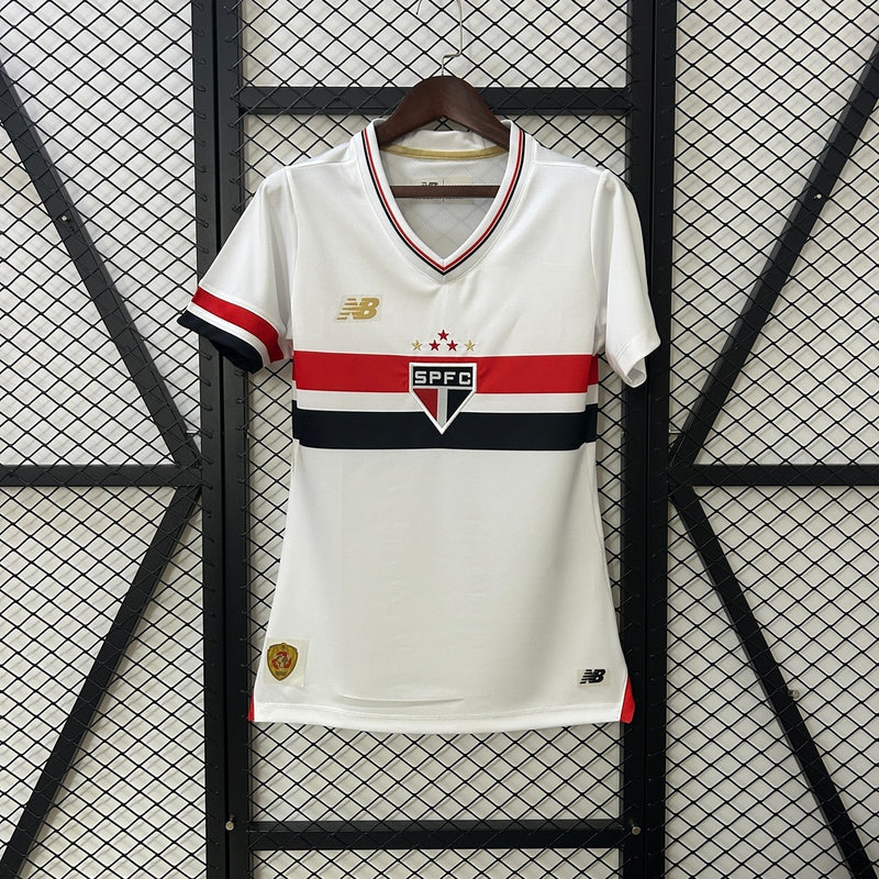 Tailandesa - Camisa São Paulo I 25/26 s/nº Torcedor New Balance FEMININA