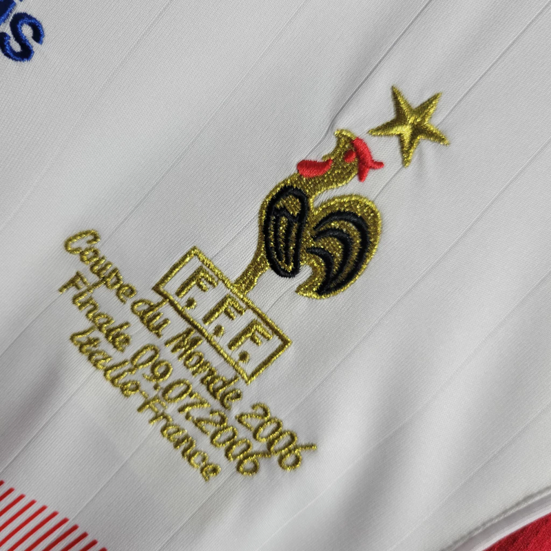 Retrô Tailandesa - Camisa Seleção França II 2006 Nº 10 - Torcedor Masculina