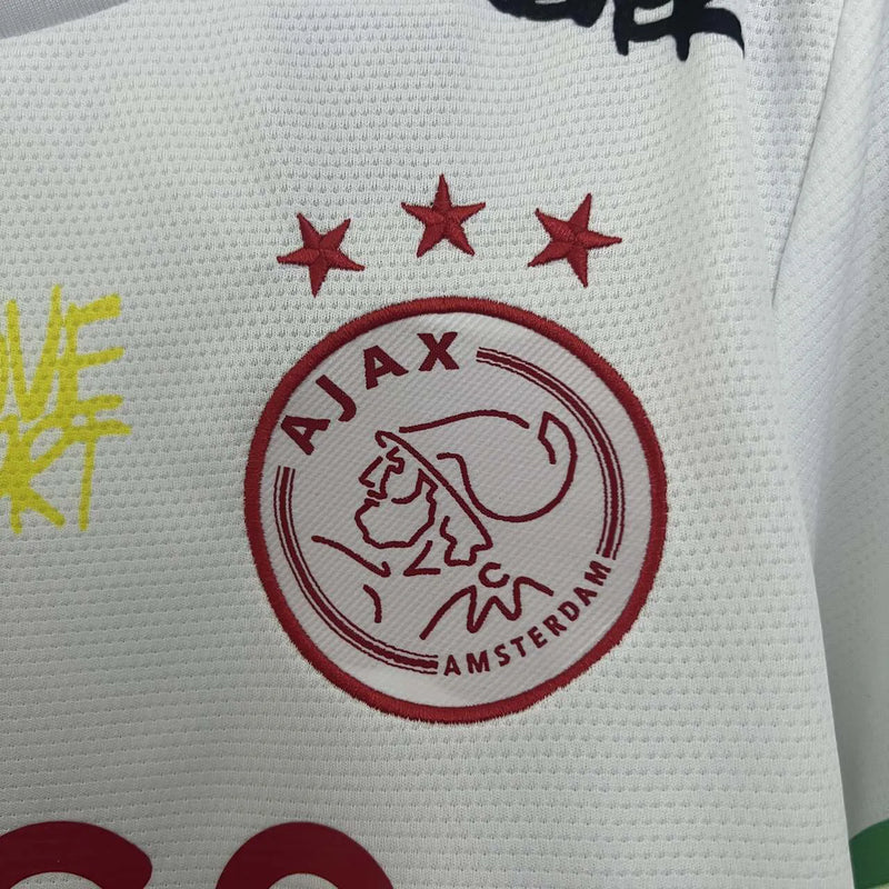 Versão Torcedor - Tailandesa - Camisa Ajax Edição Bob Marley 25/26 s/nº Adidas Masculina