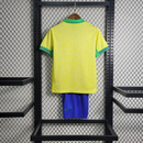 Kit Infalntil Tailandesa 1.1 - Camisa Seleção Brasileira Pro I 24/25 s/nº - Torcedor Nike