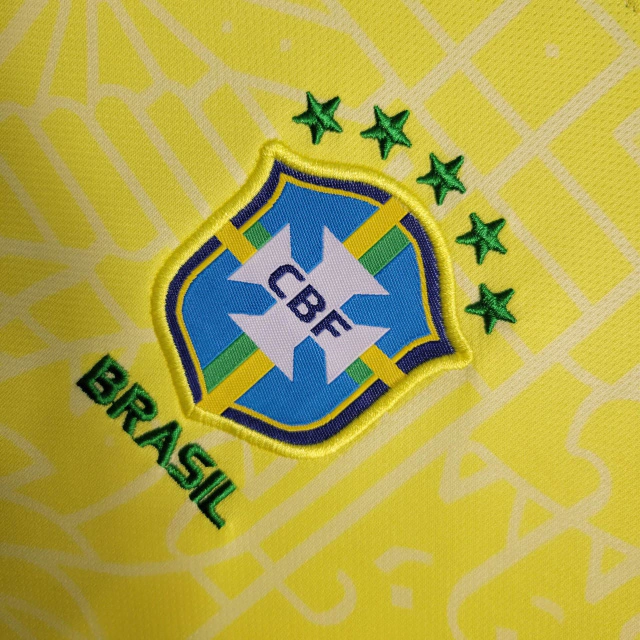 Kit Infalntil Tailandesa 1.1 - Camisa Seleção Brasileira Pro I 24/25 s/nº - Torcedor Nike