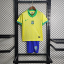 Kit Infalntil Tailandesa 1.1 - Camisa Seleção Brasileira Pro I 24/25 s/nº - Torcedor Nike