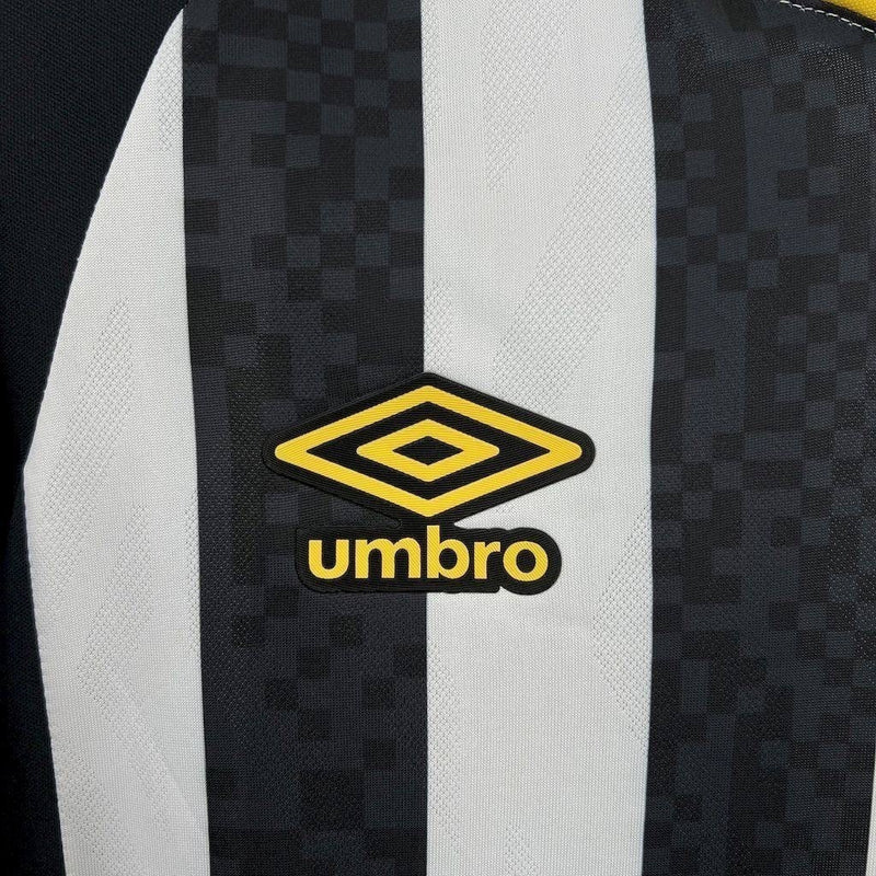 Versão Torcedor - Tailandesa - Camisa Santos II listrada 25/26 s/nº Umbro Masculina