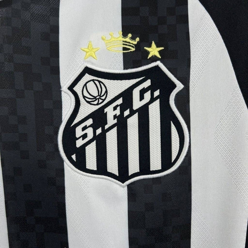 Versão Torcedor - Tailandesa - Camisa Santos II listrada 25/26 s/nº Umbro Masculina