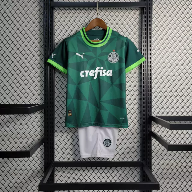 Kit Infantil Tailandesa 1.1 - Camisa Palmeiras I 23/24 s/nº - Torcedor Puma Masculina